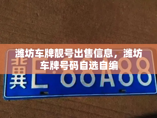 潍坊车牌靓号出售信息，潍坊车牌号码自选自编