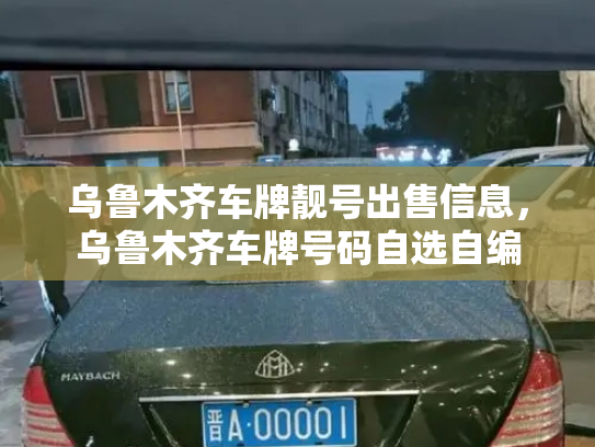 乌鲁木齐车牌靓号出售信息，乌鲁木齐车牌号码自选自编-第3张图片-七号汽车选号