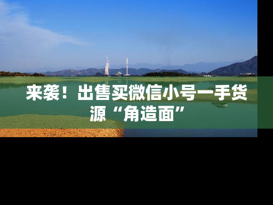 来袭！出售买微信小号一手货源“角造面”-第1张图片-七号汽车选号