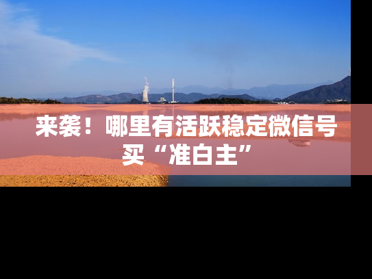 来袭！哪里有活跃稳定微信号买“准白主”-第1张图片-七号汽车选号