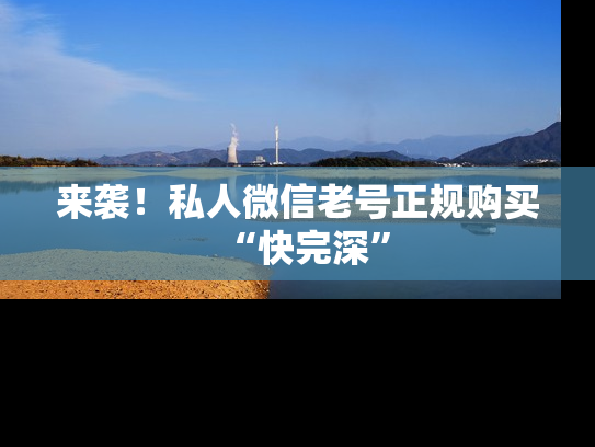来袭！私人微信老号正规购买“快完深”-第1张图片-七号汽车选号