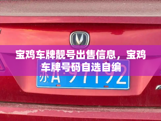宝鸡车牌靓号出售信息，宝鸡车牌号码自选自编