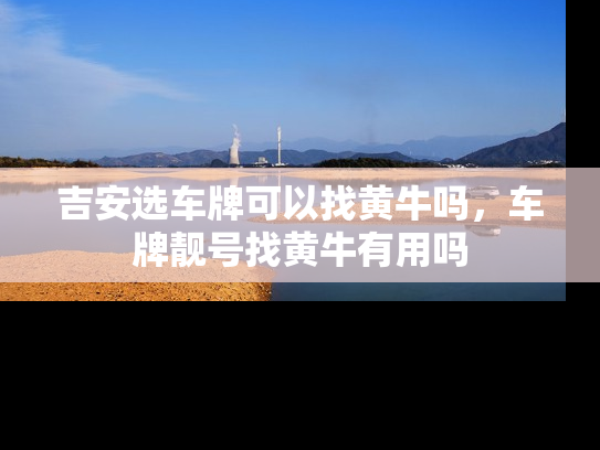 吉安选车牌可以找黄牛吗，车牌靓号找黄牛有用吗