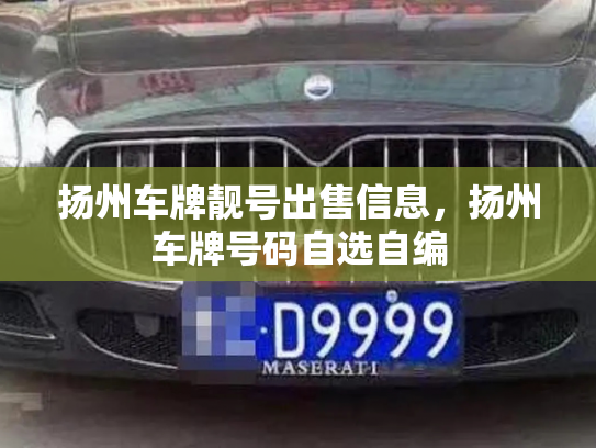 扬州车牌靓号出售信息，扬州车牌号码自选自编