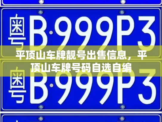 平顶山车牌靓号出售信息，平顶山车牌号码自选自编-第2张图片-七号汽车选号