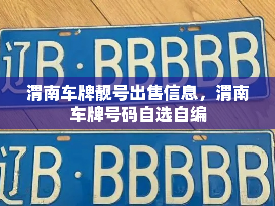 渭南车牌靓号出售信息，渭南车牌号码自选自编