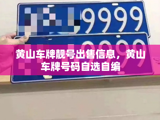 黄山车牌靓号出售信息，黄山车牌号码自选自编