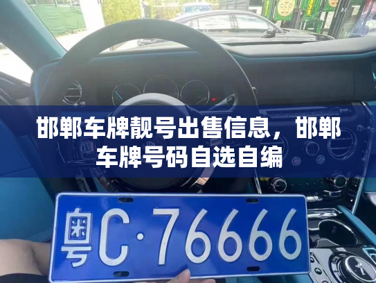 邯郸车牌靓号出售信息，邯郸车牌号码自选自编