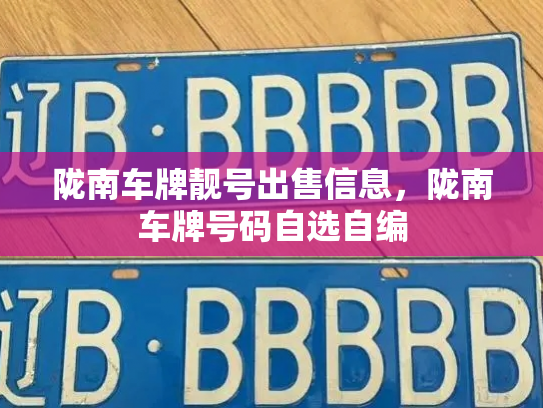 陇南车牌靓号出售信息,陇南车牌号码自选自编-第3张图片-七号汽车选号 陇南车牌靓号出售信息,陇南车牌号码自选自编-第3张图片-七号汽车选号