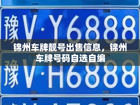 锦州车牌靓号出售信息，锦州车牌号码自选自编