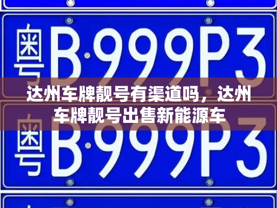 达州车牌靓号有渠道吗，达州车牌靓号出售新能源车-第2张图片-七号汽车选号