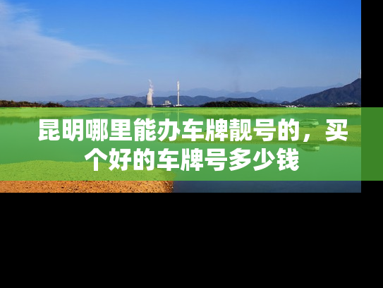 昆明哪里能办车牌靓号的，买个好的车牌号多少钱