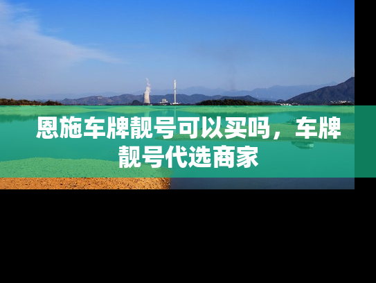 恩施车牌靓号可以买吗，车牌靓号代选商家