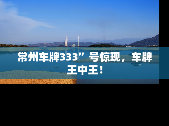 常州车牌333”号惊现，车牌王中王！