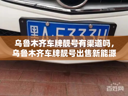 乌鲁木齐车牌靓号有渠道吗，乌鲁木齐车牌靓号出售新能源车-第2张图片-七号汽车选号