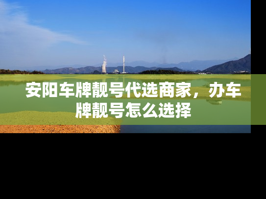 安阳车牌靓号代选商家，办车牌靓号怎么选择