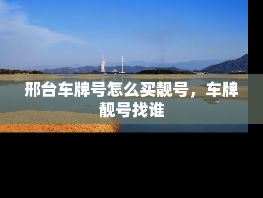邢台车牌号怎么买靓号，车牌靓号找谁