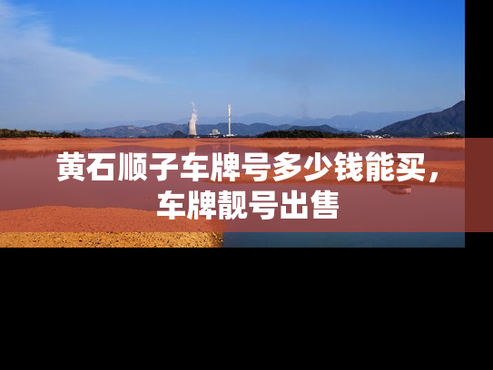 黄石顺子车牌号多少钱能买，车牌靓号出售