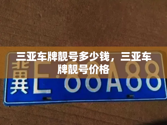 三亚车牌靓号多少钱，三亚车牌靓号价格-第3张图片-七号汽车选号