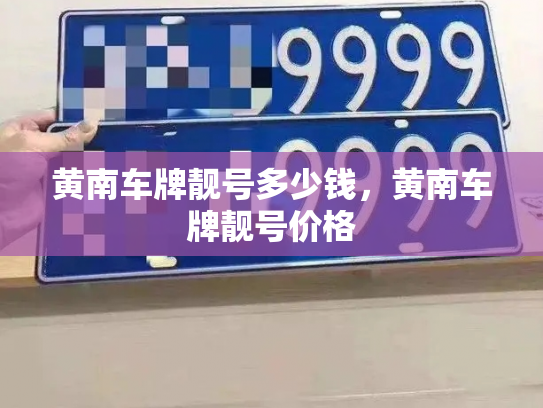 黄南车牌靓号多少钱，黄南车牌靓号价格-第4张图片-七号汽车选号