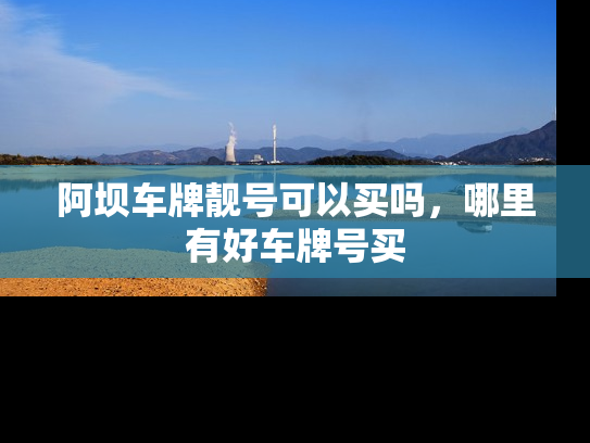 阿坝车牌靓号可以买吗，哪里有好车牌号买
