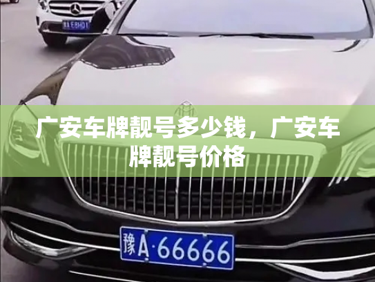 广安车牌靓号多少钱，广安车牌靓号价格-第3张图片-七号汽车选号