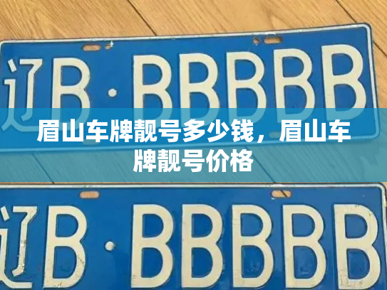 眉山车牌靓号多少钱，眉山车牌靓号价格-第4张图片-七号汽车选号
