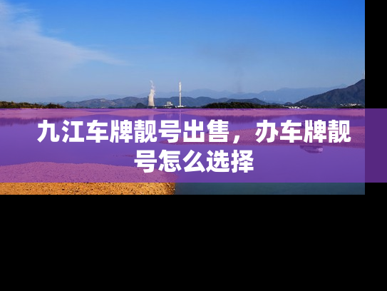 九江车牌靓号出售，办车牌靓号怎么选择
