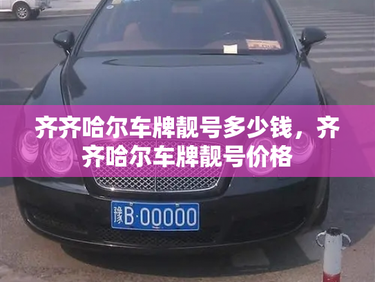 齐齐哈尔车牌靓号多少钱，齐齐哈尔车牌靓号价格-第3张图片-七号汽车选号