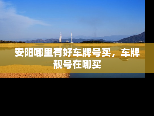 安阳哪里有好车牌号买，车牌靓号在哪买