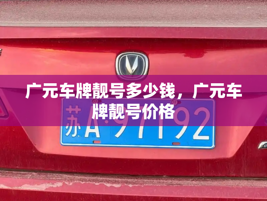 广元车牌靓号多少钱，广元车牌靓号价格-第3张图片-七号汽车选号