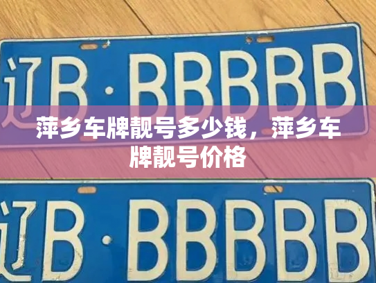 萍乡车牌靓号多少钱，萍乡车牌靓号价格-第3张图片-七号汽车选号