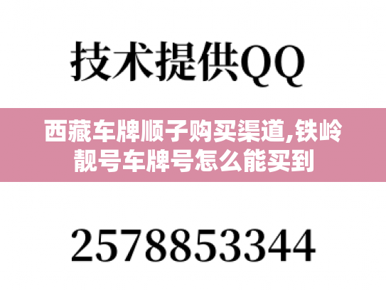 西藏车牌顺子购买渠道,铁岭靓号车牌号怎么能买到