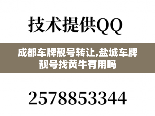 成都车牌靓号转让,盐城车牌靓号找黄牛有用吗