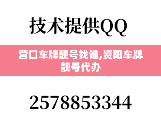 营口车牌靓号找谁,资阳车牌靓号代办