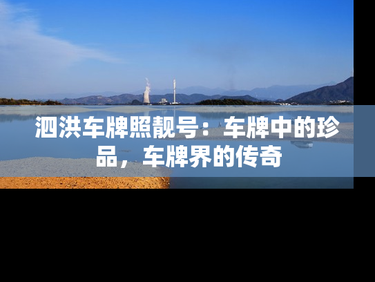 泗洪车牌照靓号：车牌中的珍品，车牌界的传奇