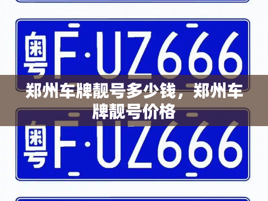 郑州车牌靓号多少钱，郑州车牌靓号价格-第3张图片-七号汽车选号
