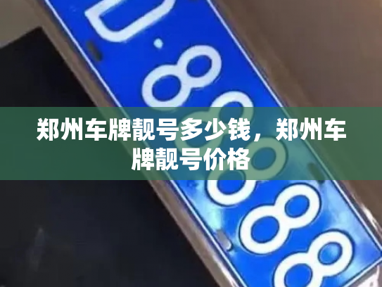 郑州车牌靓号多少钱，郑州车牌靓号价格-第4张图片-七号汽车选号