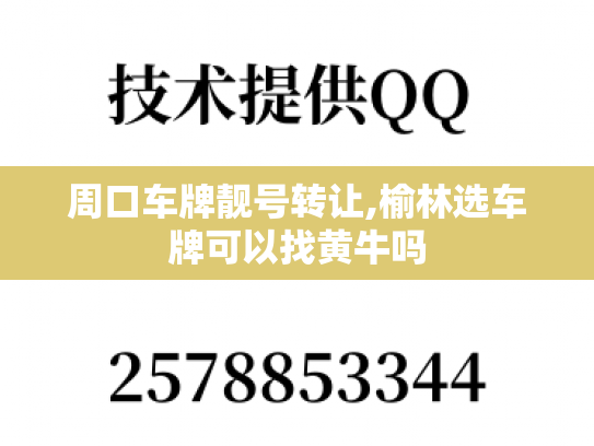 周口车牌靓号转让,榆林选车牌可以找黄牛吗