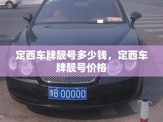 定西车牌靓号多少钱，定西车牌靓号价格-第3张图片-七号汽车选号