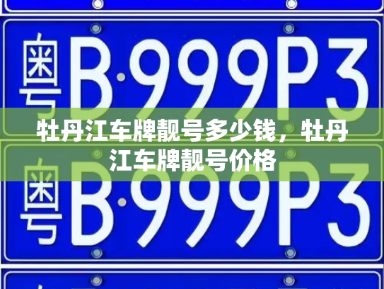 牡丹江车牌靓号多少钱，牡丹江车牌靓号价格-第3张图片-七号汽车选号