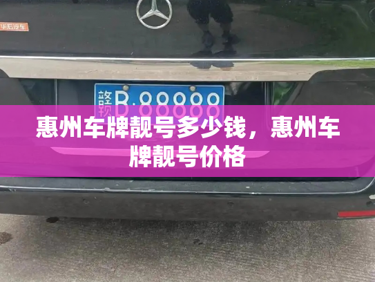 惠州车牌靓号多少钱，惠州车牌靓号价格-第3张图片-七号汽车选号