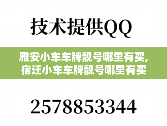雅安小车车牌靓号哪里有买,宿迁小车车牌靓号哪里有买-第1张图片-七号汽车选号