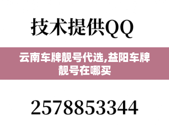 云南车牌靓号代选,益阳车牌靓号在哪买