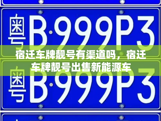 宿迁车牌靓号有渠道吗，宿迁车牌靓号出售新能源车-第3张图片-七号汽车选号