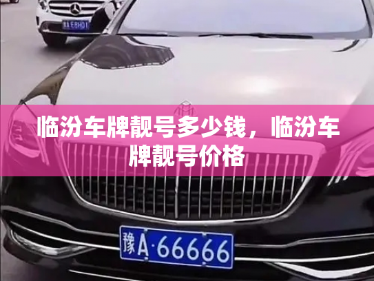 临汾车牌靓号多少钱，临汾车牌靓号价格-第2张图片-七号汽车选号