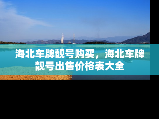 海北车牌靓号购买，海北车牌靓号出售价格表大全-第1张图片-七号汽车选号