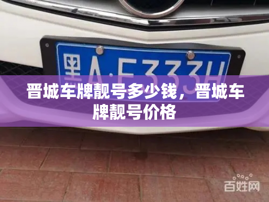 晋城车牌靓号多少钱，晋城车牌靓号价格-第4张图片-七号汽车选号