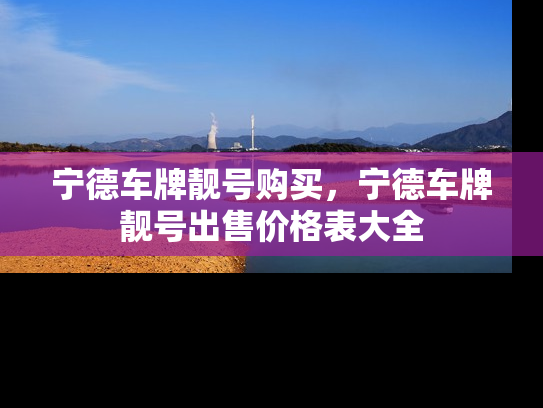 宁德车牌靓号购买，宁德车牌靓号出售价格表大全-第1张图片-七号汽车选号