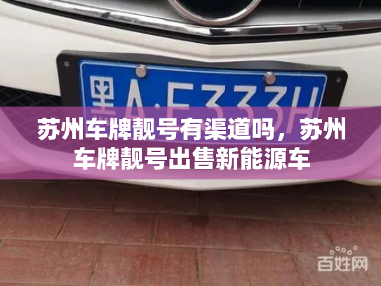 苏州车牌靓号有渠道吗，苏州车牌靓号出售新能源车-第3张图片-七号汽车选号